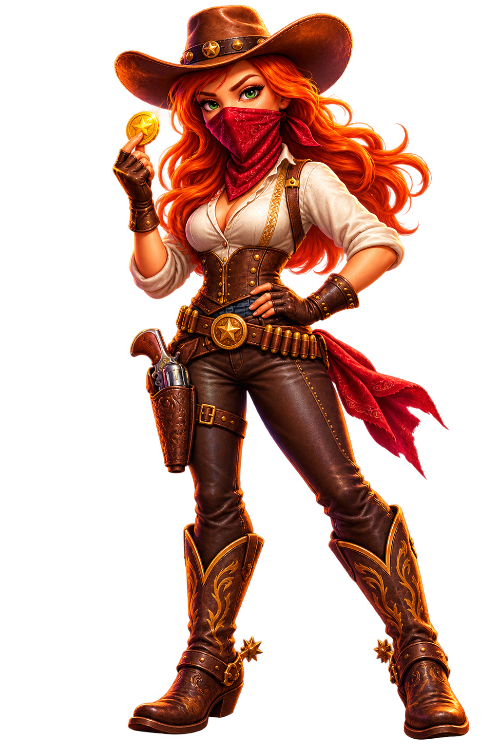 Personagem BANDIDA do Burgão Games